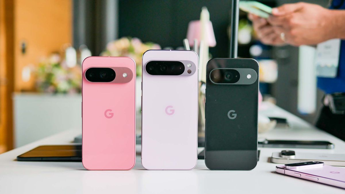 a foto mostra os smartphones da linha pixel