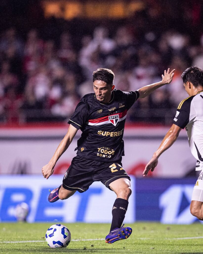 Pablo Maia, do São Paulo, no jogo contra o Atlético-MG pelo Brasileirão