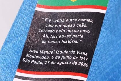 São Paulo lança camisa em homenagem a Izquierdo e destina royalties à família do jogador