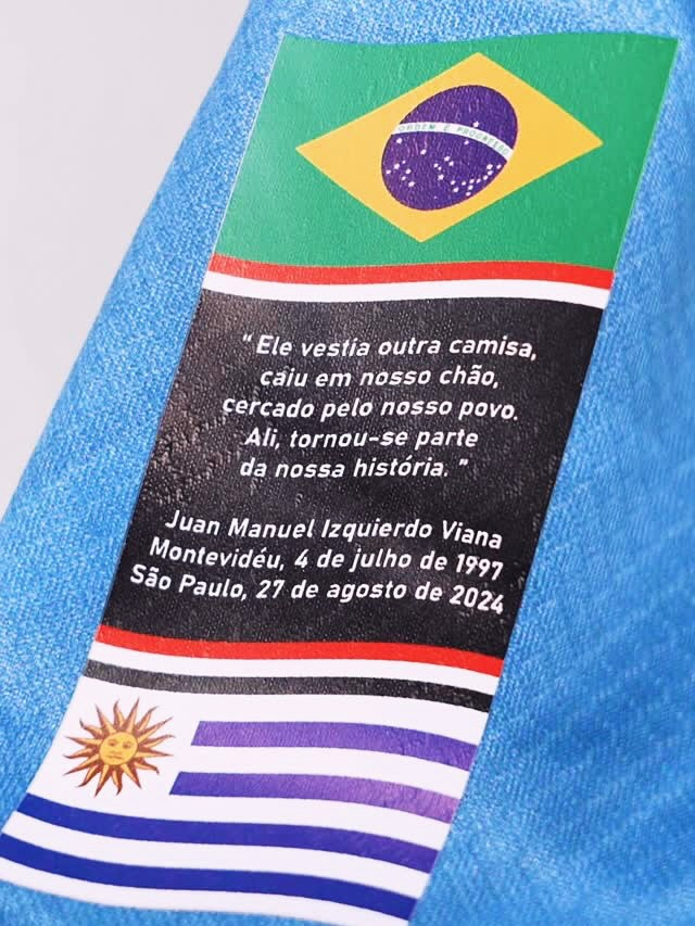 São Paulo lança camisa em homenagem a Izquierdo e destina royalties à família do jogador