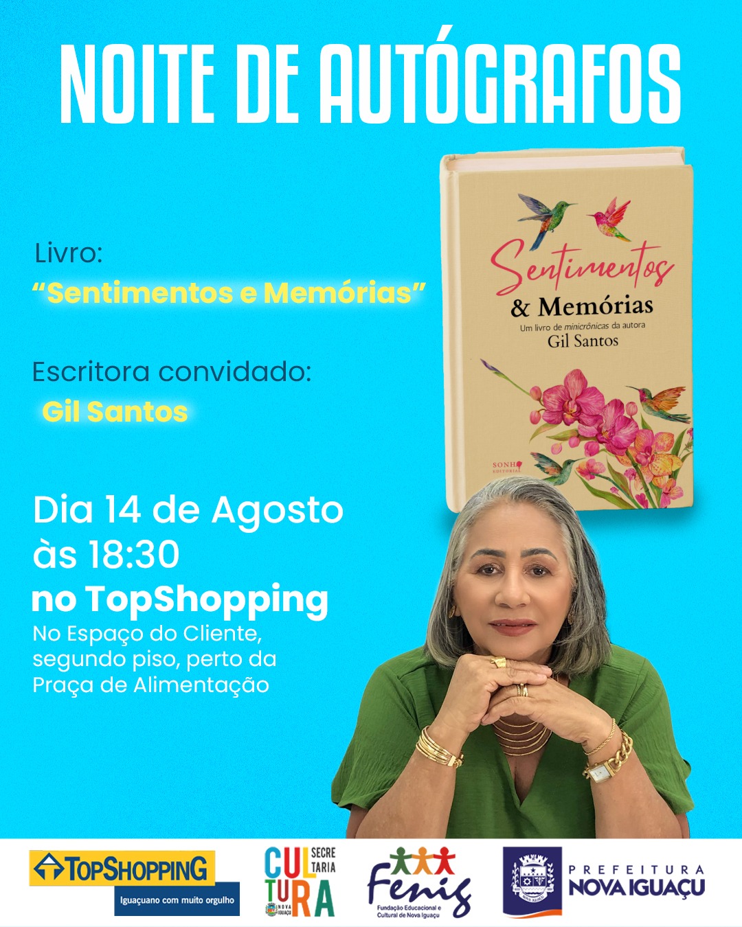 Lançamento de “Sentimentos e Memórias” de Gil Santos