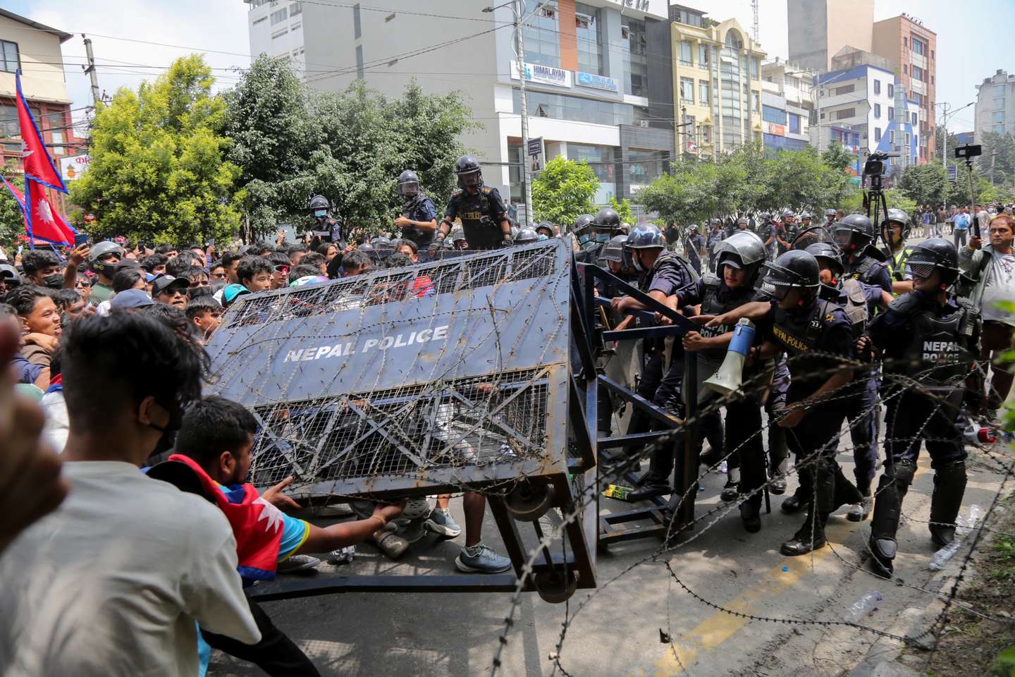 Protestos no Nepal