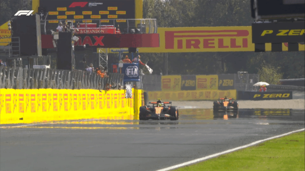 Lando Norris e Oscar Piastri - Grande Prêmio da Itália. Reprodução: Redes Sociais - Fórmula 1