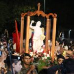 Fiéis participam da peregrinação histórica de São Miguel Arcanjo no Santuário Nossa Senhora de Fátima, no Rio de Janeiro