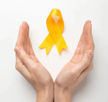 Fita amarela, símbolo do Setembro Amarelo, campanha de prevenção ao suicídio.