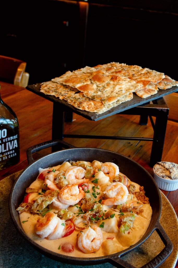 Sabores com Vista: Gnochhi-Bianco-Di-Gamberi-Mamma-Jamma