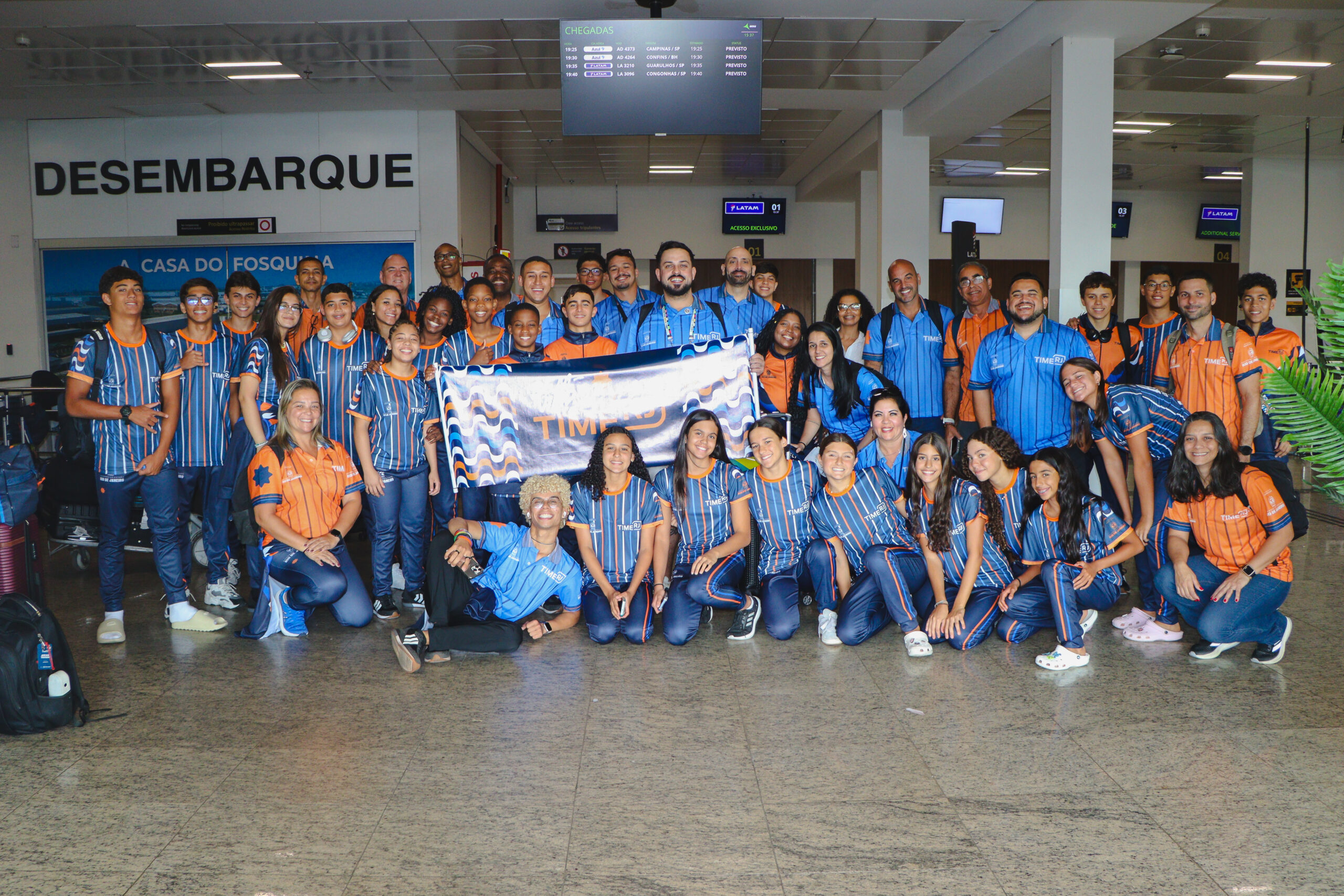 Time RJ leva delegação recorde aos Jogos Escolares Brasileiros 2025 em Uberlândia