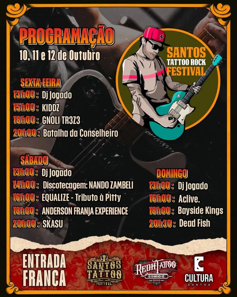 Santos Tattoo Festival programação