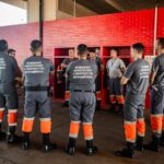 Bombeiros de emergência.