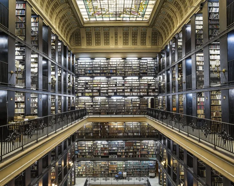 Interior da Biblioteca Nacional no Rio de Janeiro Foto: Rascunho 