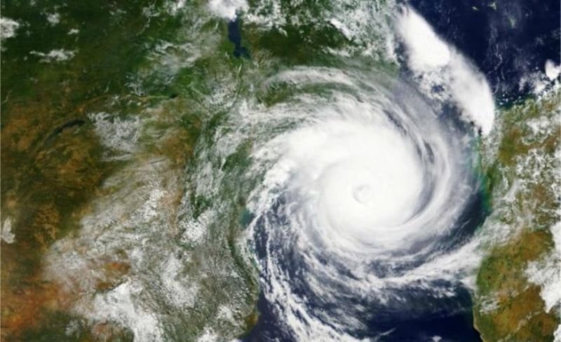 Ciclone se aproximando do Paraná