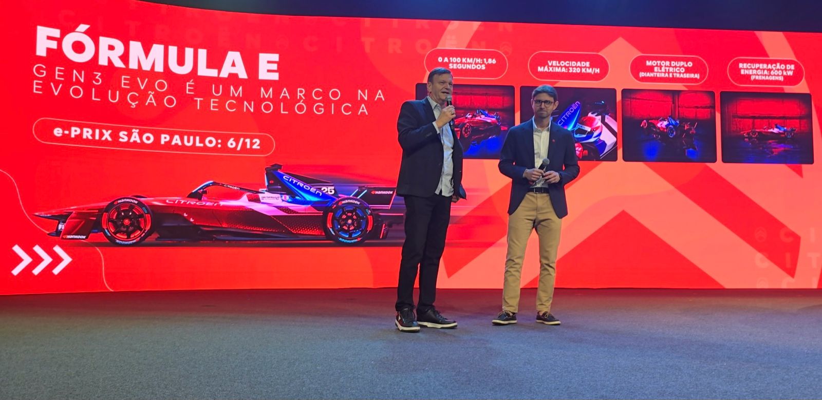 Citroën Racing apresenta o carro GEN3 Evo durante o Salão do Automóvel de São Paulo para estreia no E-Prix