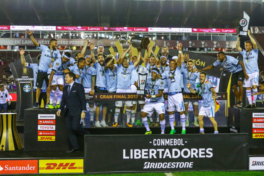 Grêmio foi tricampeão da Libertadores da América em 2017 | Foto: Lucas Uebel/Grêmio FBPA