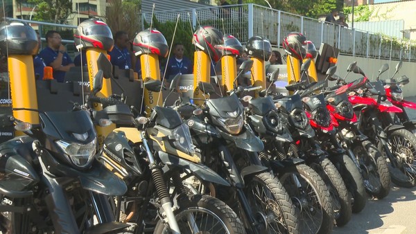 Motocicletas disponibilizadas pela Prefeitura do Rio de Janeiro Foto: Reprodução